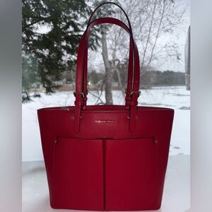 Michael Kors NWT Jet Set Travel purse, bright red